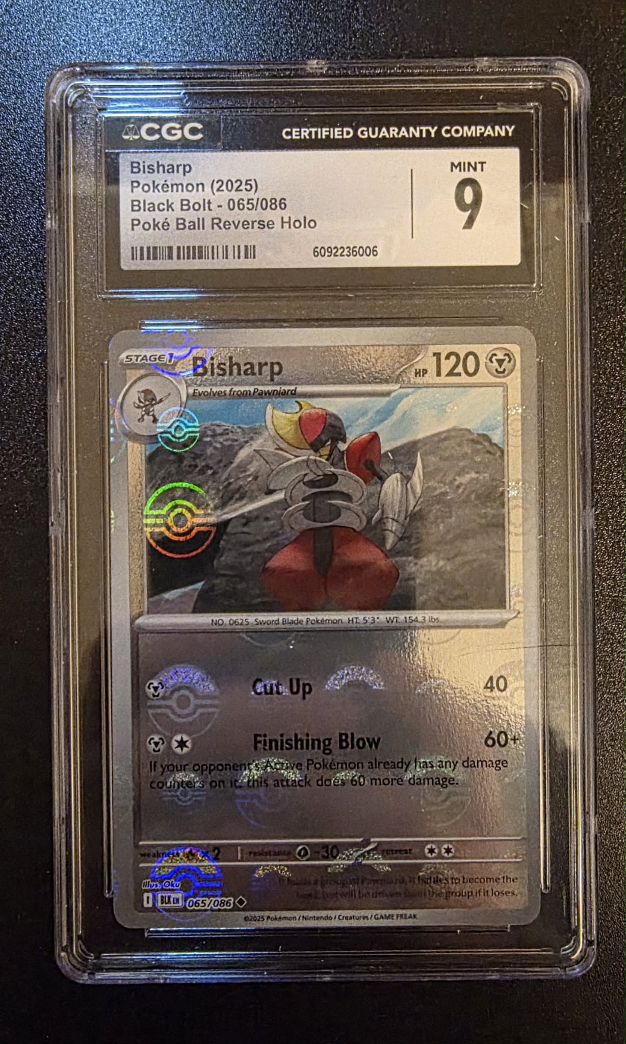 Bisharp, Black Bolt 065/086, Poke Ball Reverse Holo
