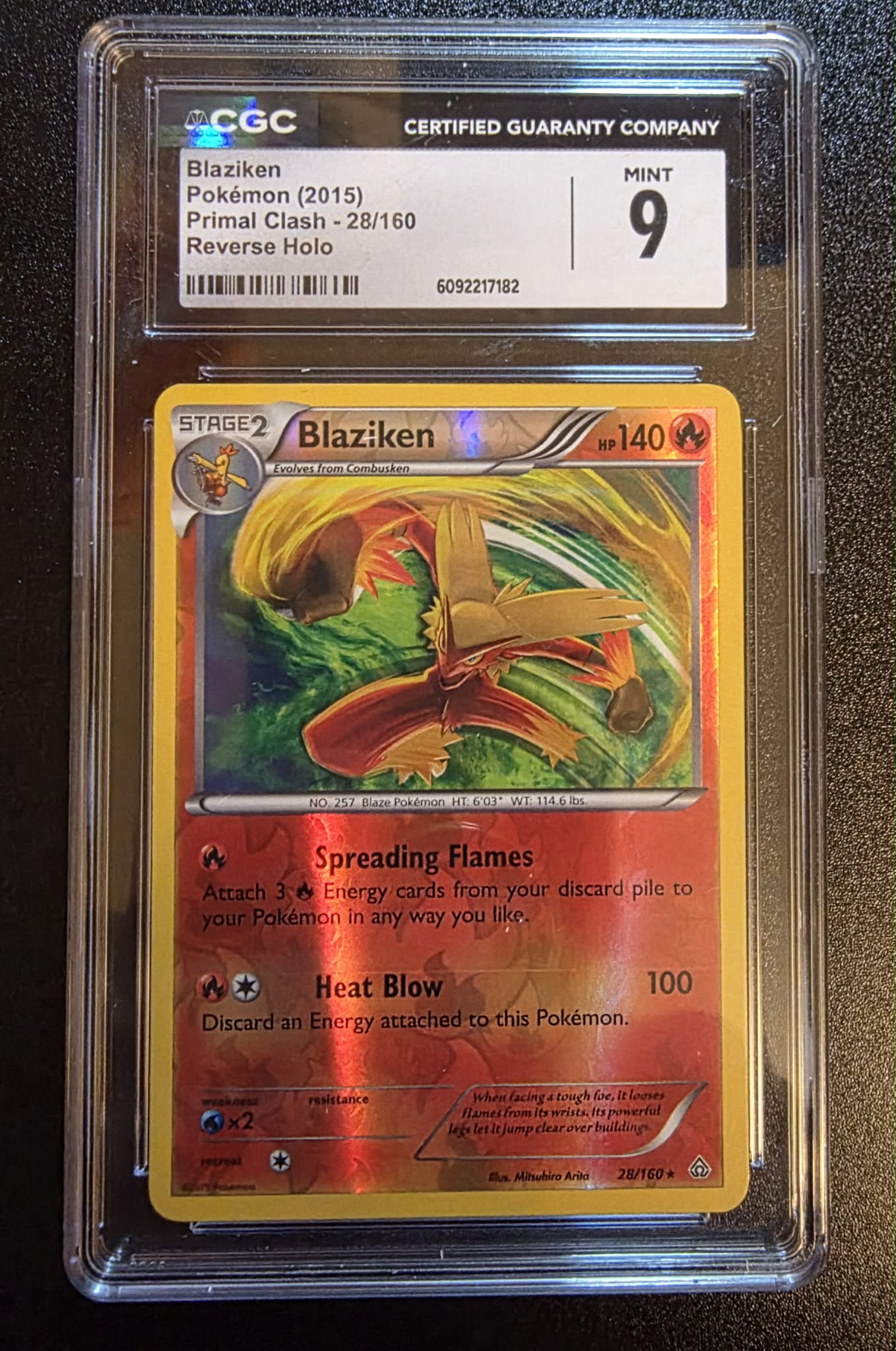 Blaziken 28/160, Primal Clash, Reverse Holo