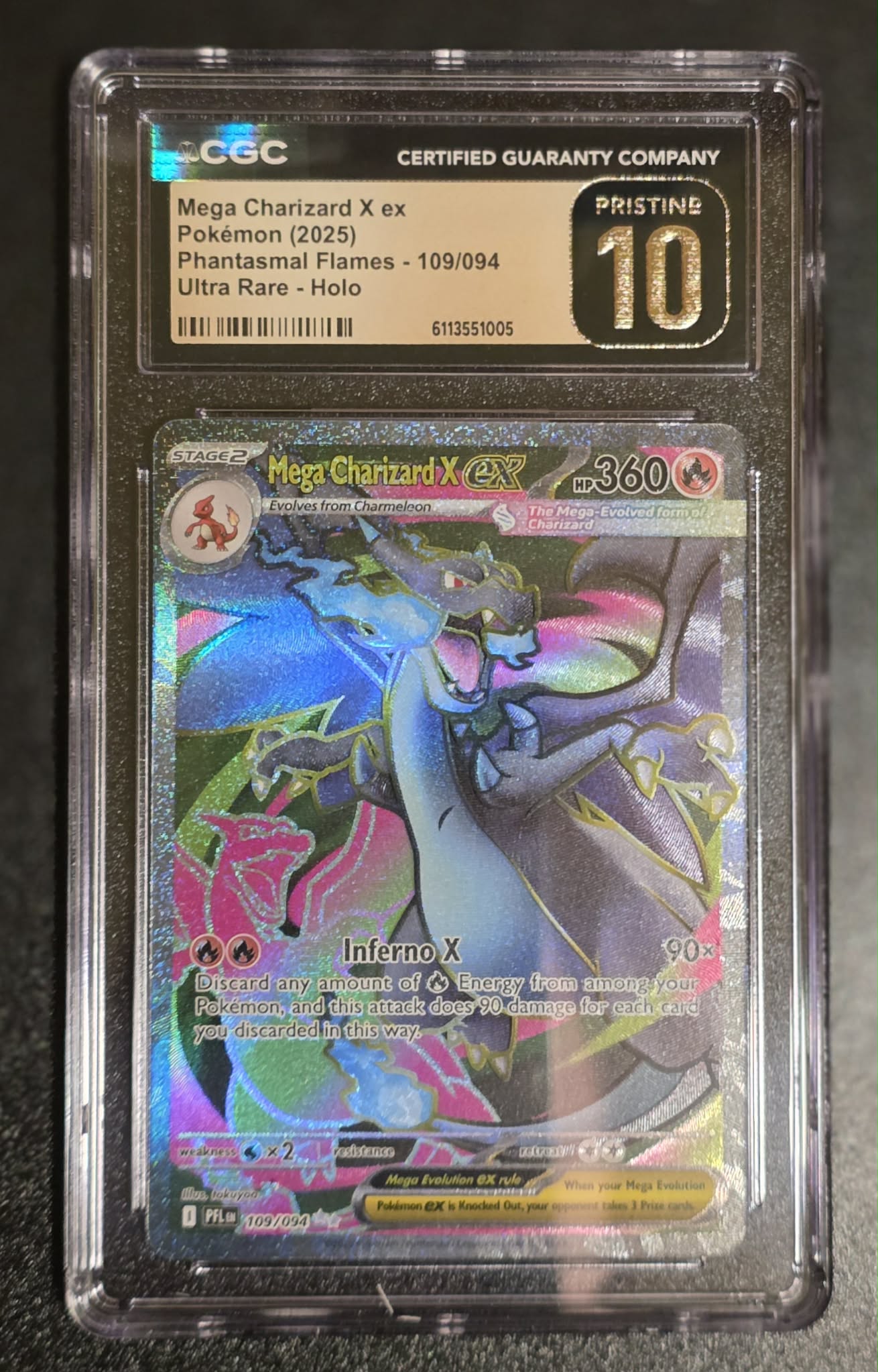 Mega Charizard X EX, Phantasmal Flames, 109/094, Ultra Rare Holo