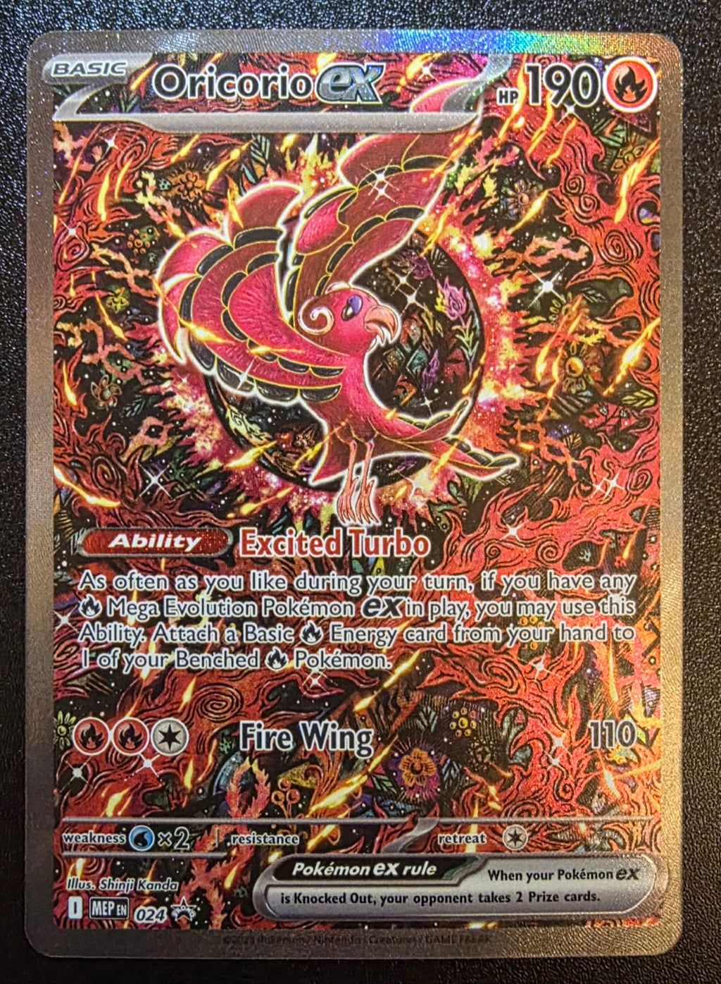 Oricorio EX, 024, Mega Evolutions Promo