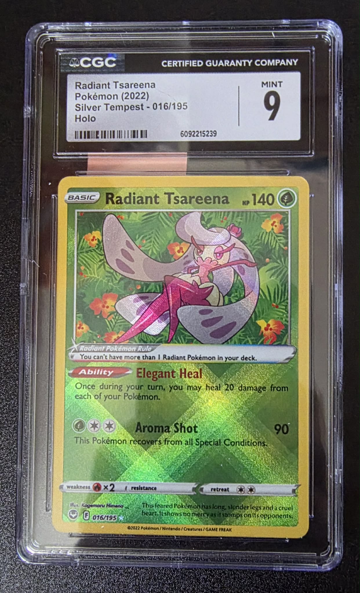 Radiant Tsareena, Silver Tempest, 016/195 Holo