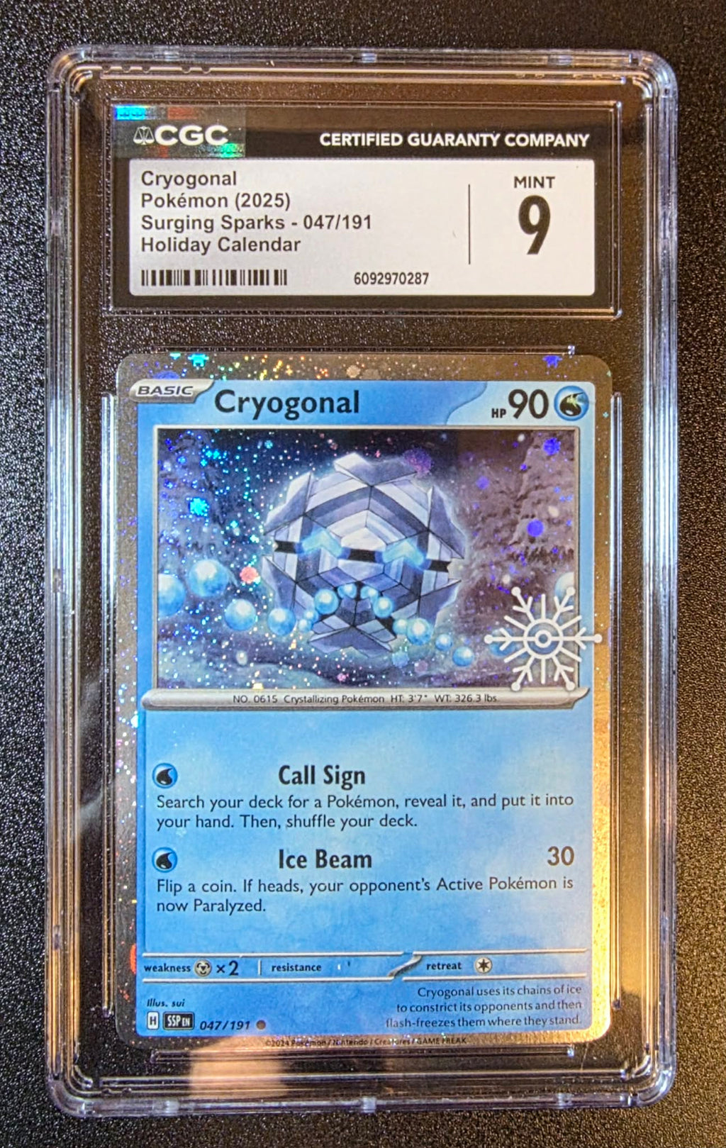 Cryogonal, Surging Sparks, Holiday Calendar 047/191 Cosmo Holo