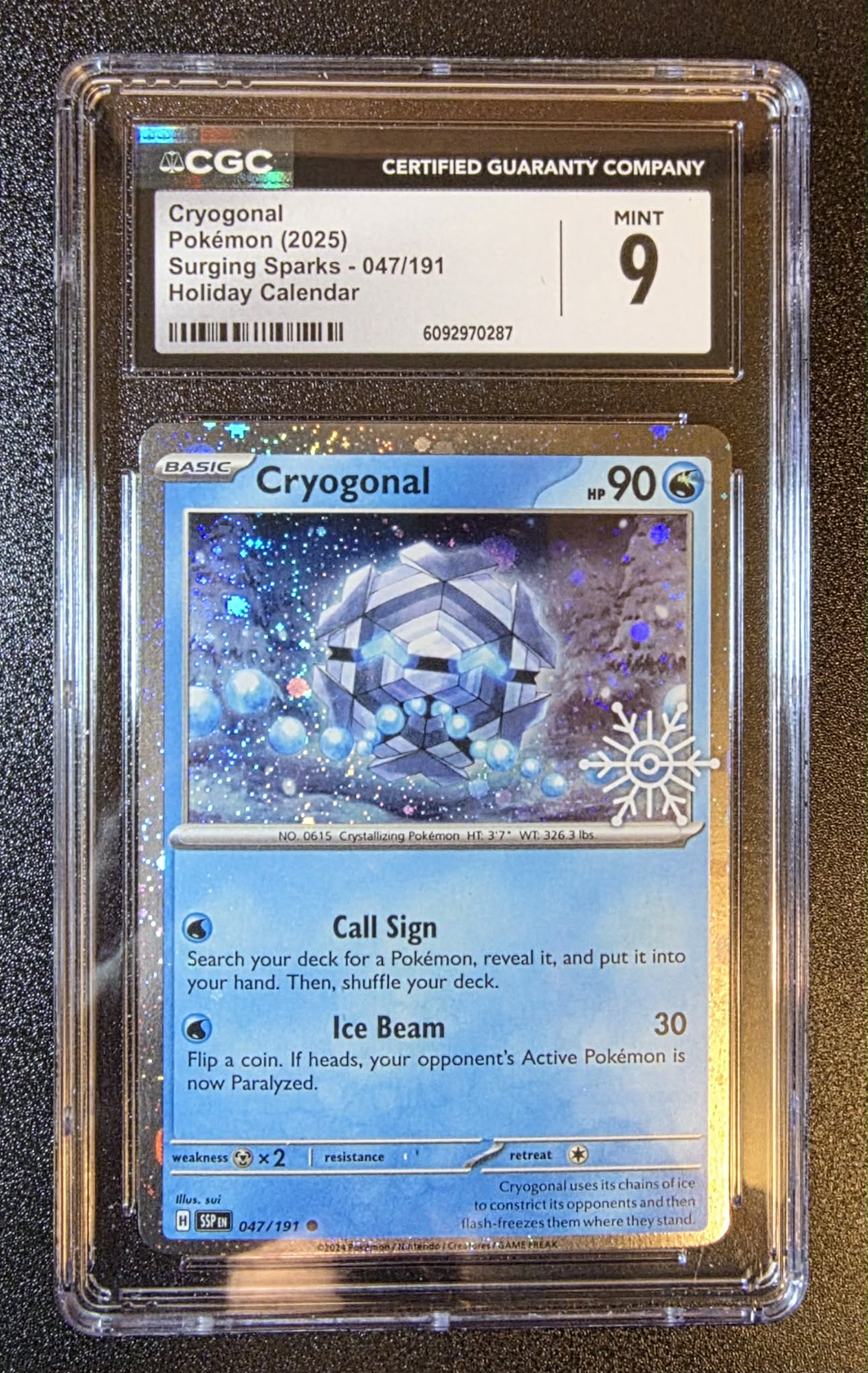 Cryogonal, Surging Sparks, Holiday Calendar 047/191 Cosmo Holo