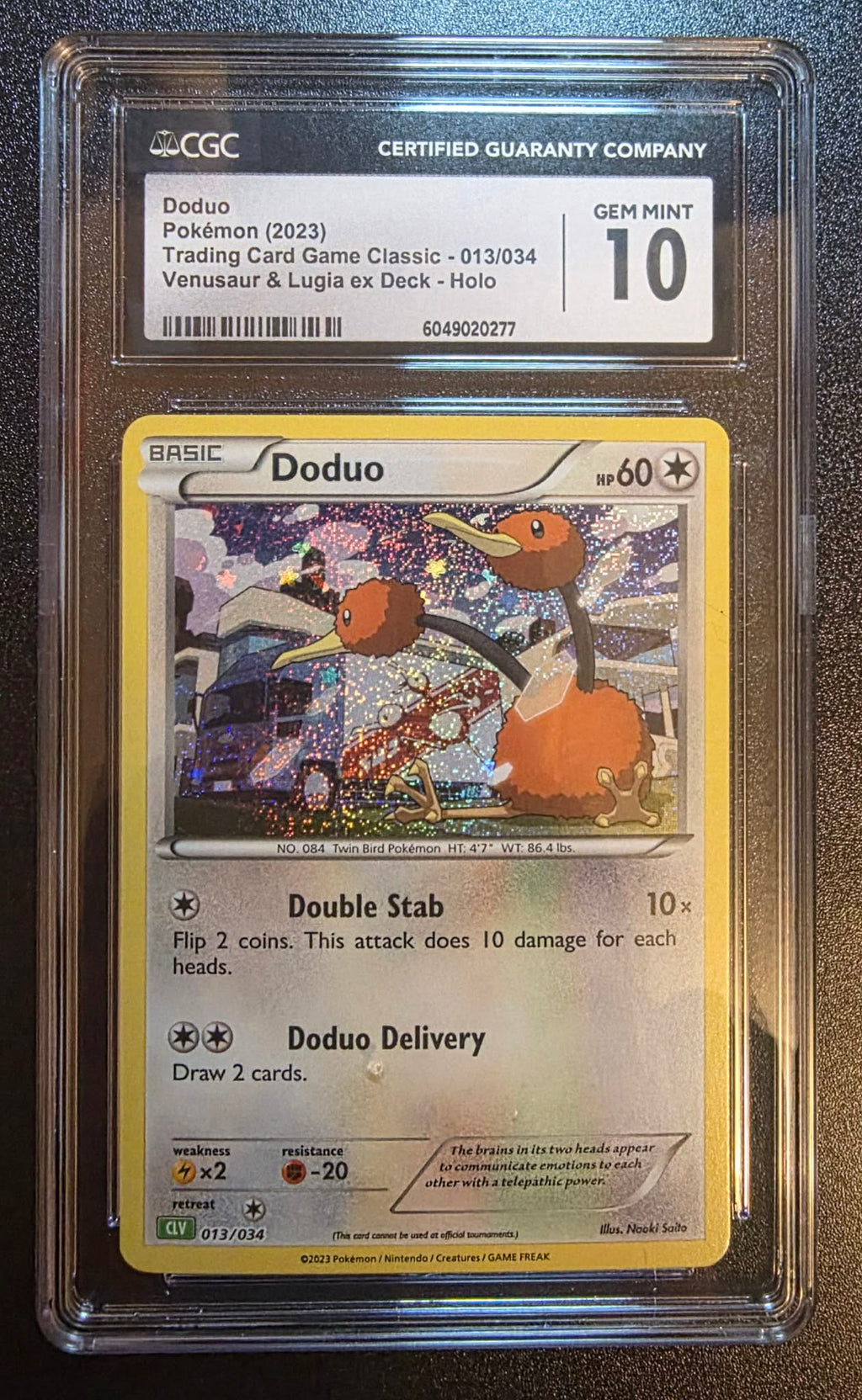 Doduo, Trading Card Game Classic, 013/034 Holo