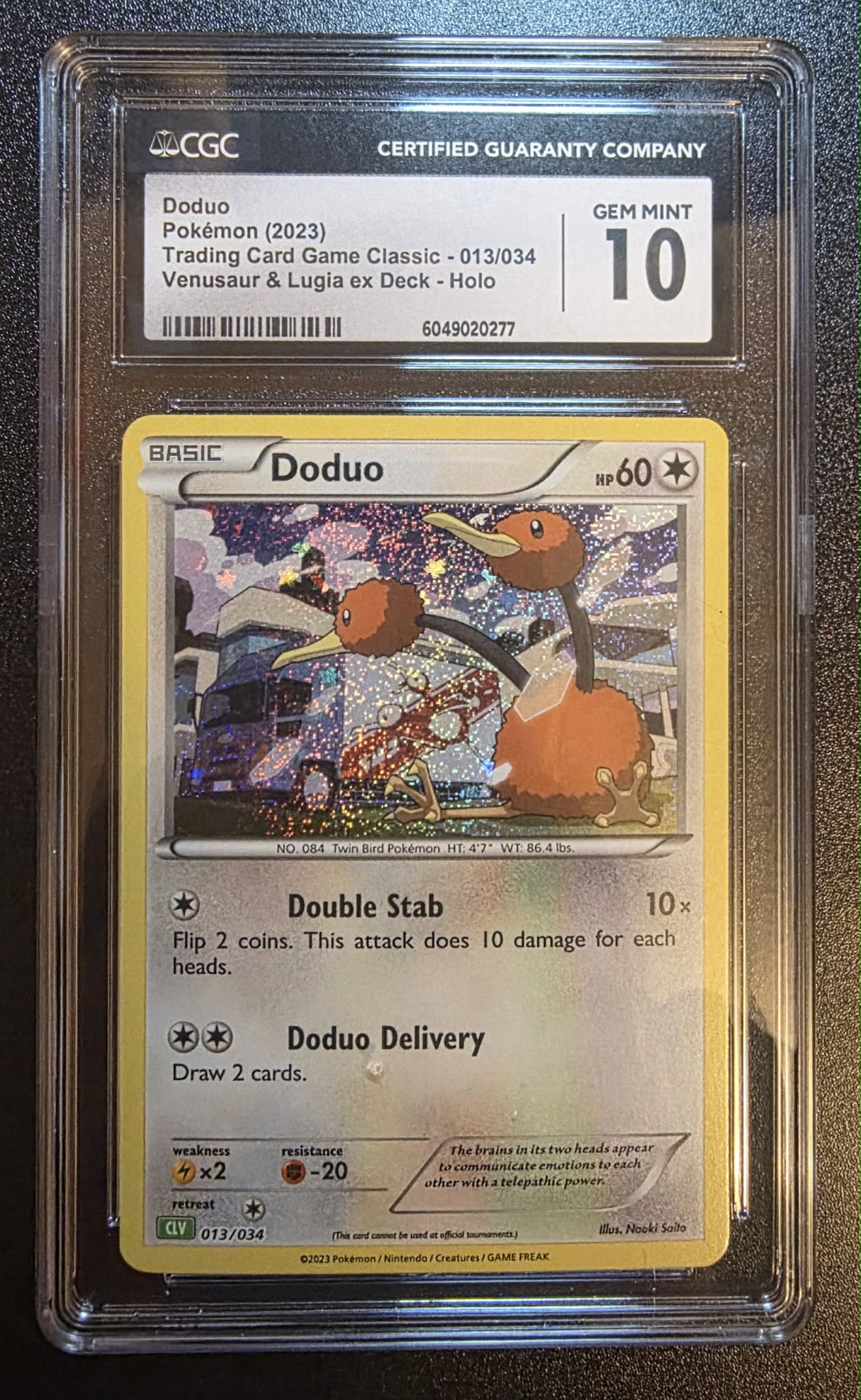 Doduo, Trading Card Game Classic, 013/034 Holo